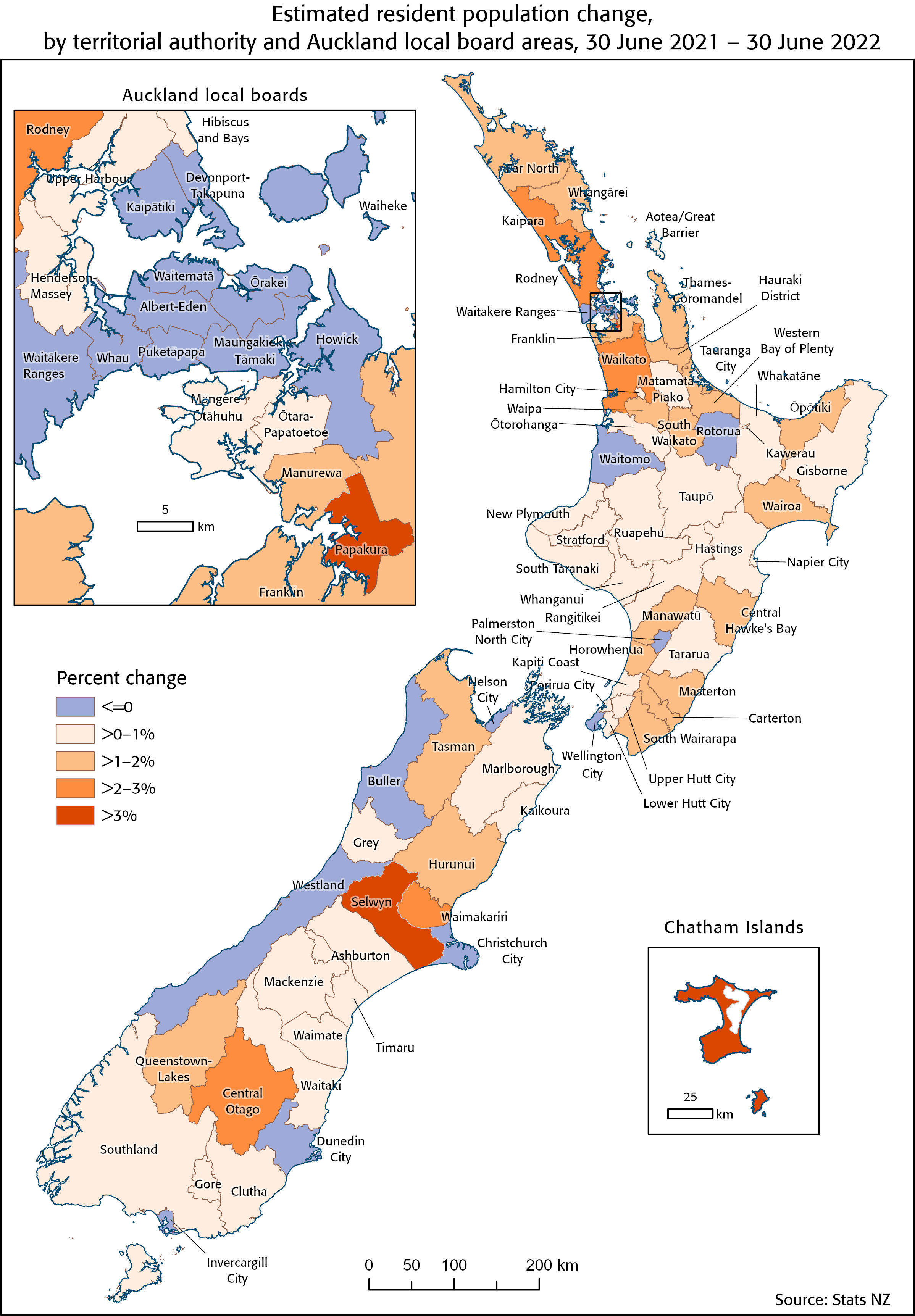 Subnational Population Estimates At 30 June 2022 provisional Stats NZ