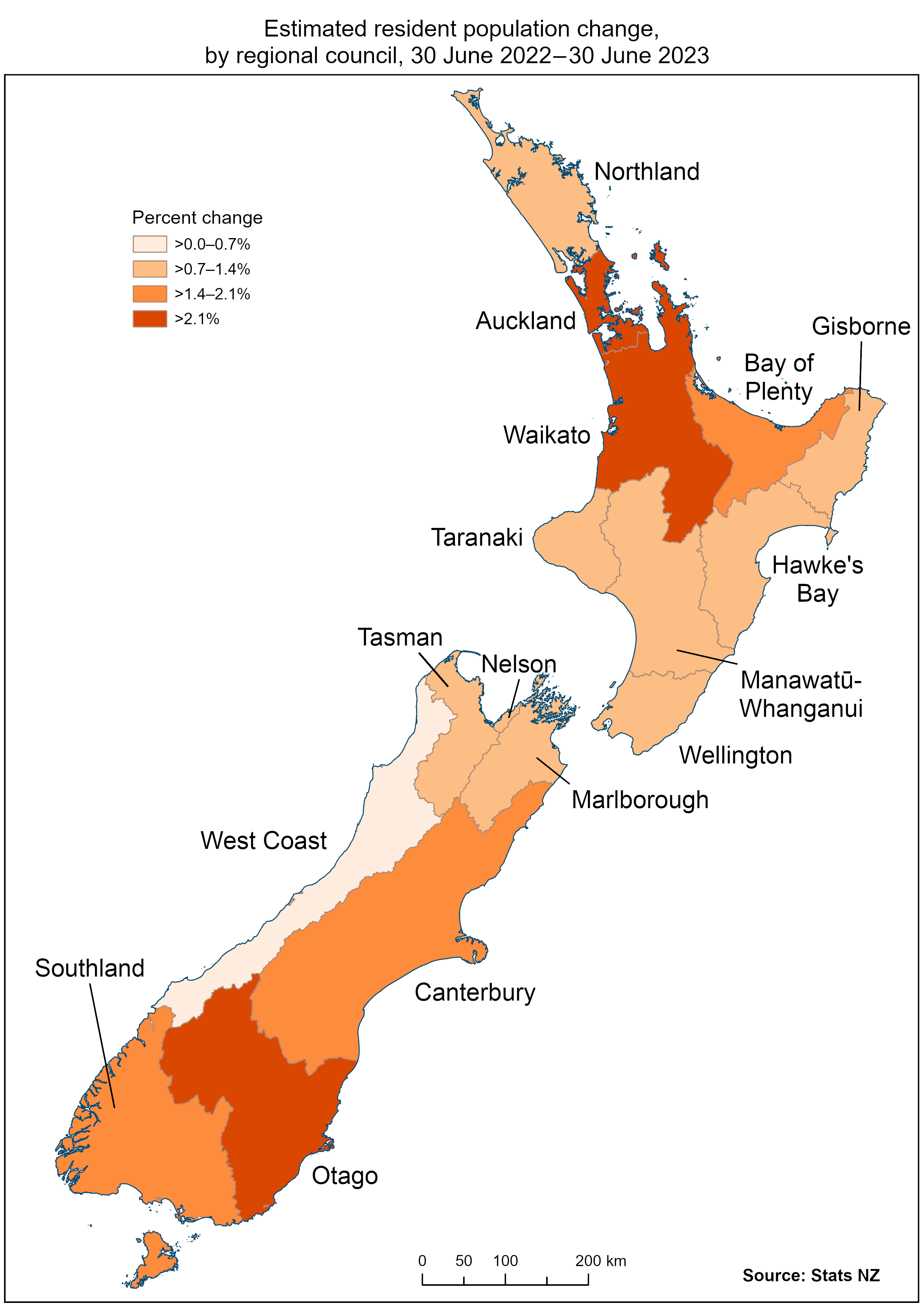 Population Growth In All New Zealand Regions Stats NZ